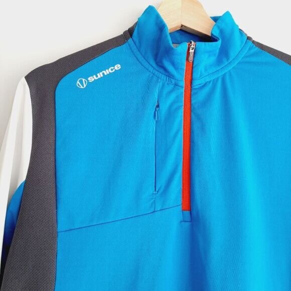 SUNICE Otaki Mid Layer Sport SuperLiteFX Long Sleeve Top Half-Zip Men's Sz M - Picture 5 of 13